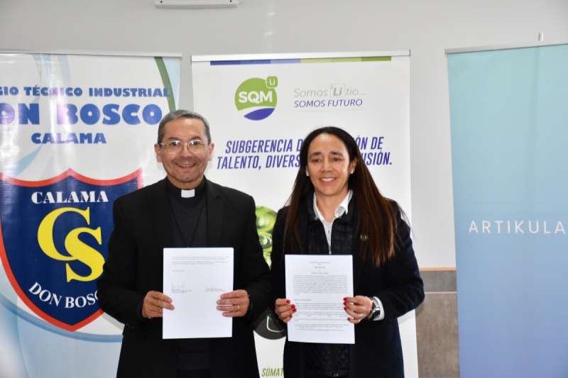 Colegio Don Bosco Calama celebra dos importantes hitos junto a SQM Litio y Artikula HC
