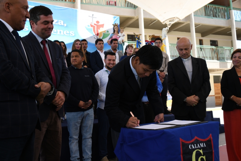 Alianza entre El Abra y Don Bosco Calama permite construcci&oacute;n de su nuevo gimnasio