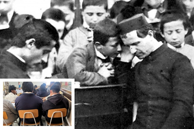 Estudiantes de cuarto medio celebran el Sacramento de la Reconciliaci&oacute;n con Dios en Don Bosco Calama