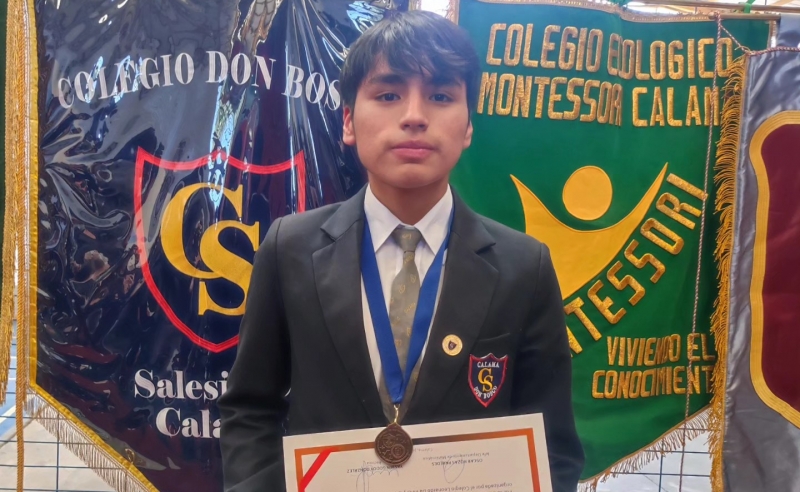 Alumno del 2ºD logra el tercer lugar en Olimpiadas Comunales de Matemáticas